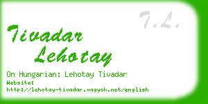 tivadar lehotay business card